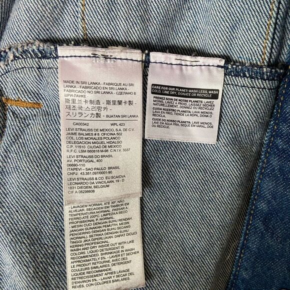 Levi’s Ex-Boyfriend Cotton Denim Trucker Jacket Size S - Picture 8 of 8